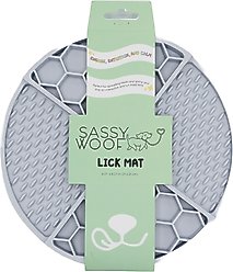 Sassy Woof Silicone Dog Lick Mat, Grey