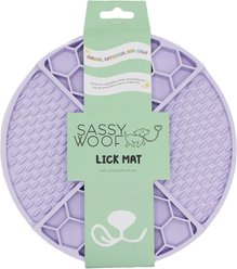 Sassy Woof Silicone Dog Lick Mat, Purple