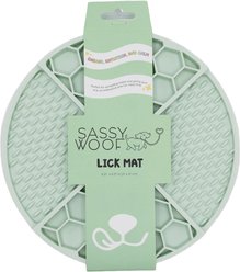 Sassy Woof Silicone Dog Lick Mat, Mint