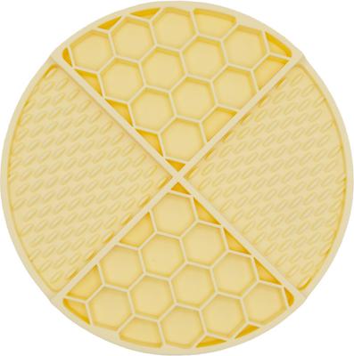 Show full view: Sassy Woof Silicone Dog Lick Mat, Yellow slide 2 of 7