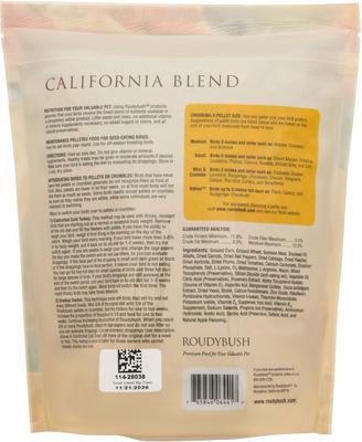 Show full view: Roudybush California Blend Mini Pellet Bird Food, 44-oz bag slide 2 of 3