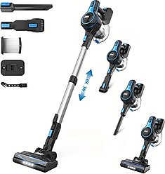 INSE N5T 6-in-1 Cordless Stick Vacuum, Blue
