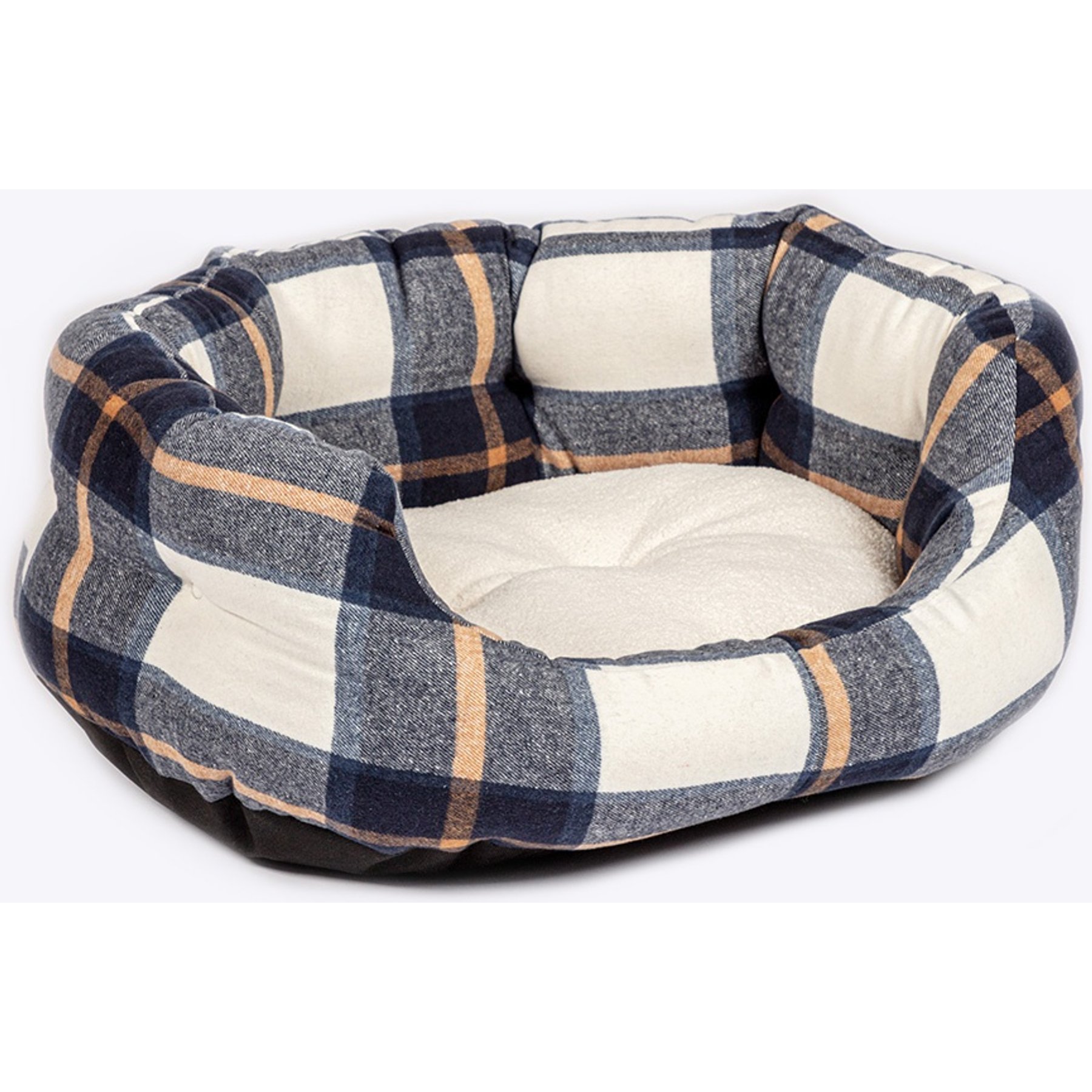 DANISH DESIGN Bowmore Navy Deluxe Slumber Dog & Cat Bed, Navy, Large