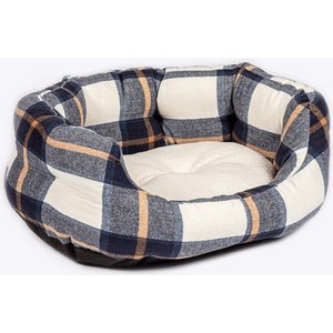 DANISH DESIGN Bowmore Navy Deluxe Slumber Dog & Cat Bed, Navy, Medium