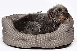 DANISH DESIGN Vintage Dogstooth Deluxe Slumber Dog & Cat Bed, Grey, Medium slide 2 of 6