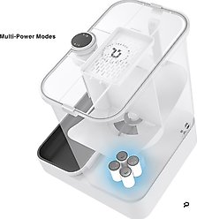 PiFi Smart Portion Control WiFi 5G & 2.4G Dual Bin Automatic Cat Multi Feeder, White, 6-liter, Modern Slim slide 2 of 9