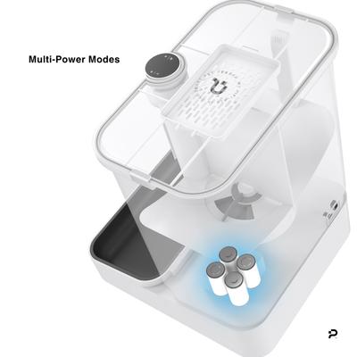 Show full view: PiFi Smart Portion Control WiFi 5G & 2.4G Dual Bin Automatic Dog Multi Feeder, White, 6-liter, Modern Slim slide 7 of 11