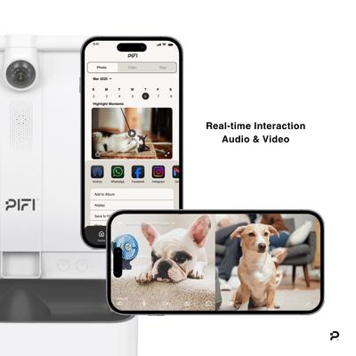 Show full view: PiFi Smart Portion Control WiFi 5G & 2.4G Dual Bin Automatic Dog Multi Feeder, White, 6-liter, Modern Slim slide 3 of 11