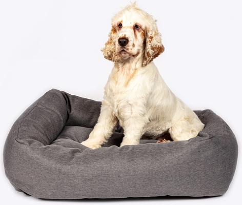 Show full view: DANISH DESIGN Anti-Bacterial Snuggle Dog & Cat Bed, Grey, Small slide 6 of 7