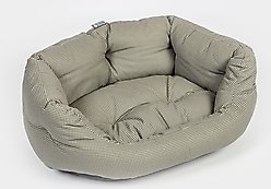 DANISH DESIGN Vintage Dogstooth Deluxe Slumber Dog & Cat Bed, Grey, Medium