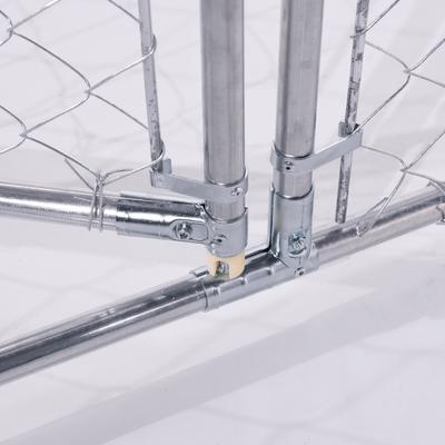 Show full view: Lucky Dog Chain Link DIY Boxed Kit Dog Kennel, Galvanized, 5 x 10-ft slide 9 of 11