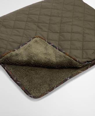Show full view: Barbour Quilt & Fleece Dog Blanket, Olive slide 2 of 4