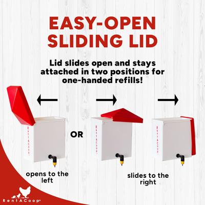 Show full view: RentACoop Versatile Chicken Waterer, 64-oz slide 4 of 6