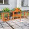 Show in main carousel: Coziwow Large Fashion Wooden Outdoor Rabbit Hutch, Orange slide 5 of 9