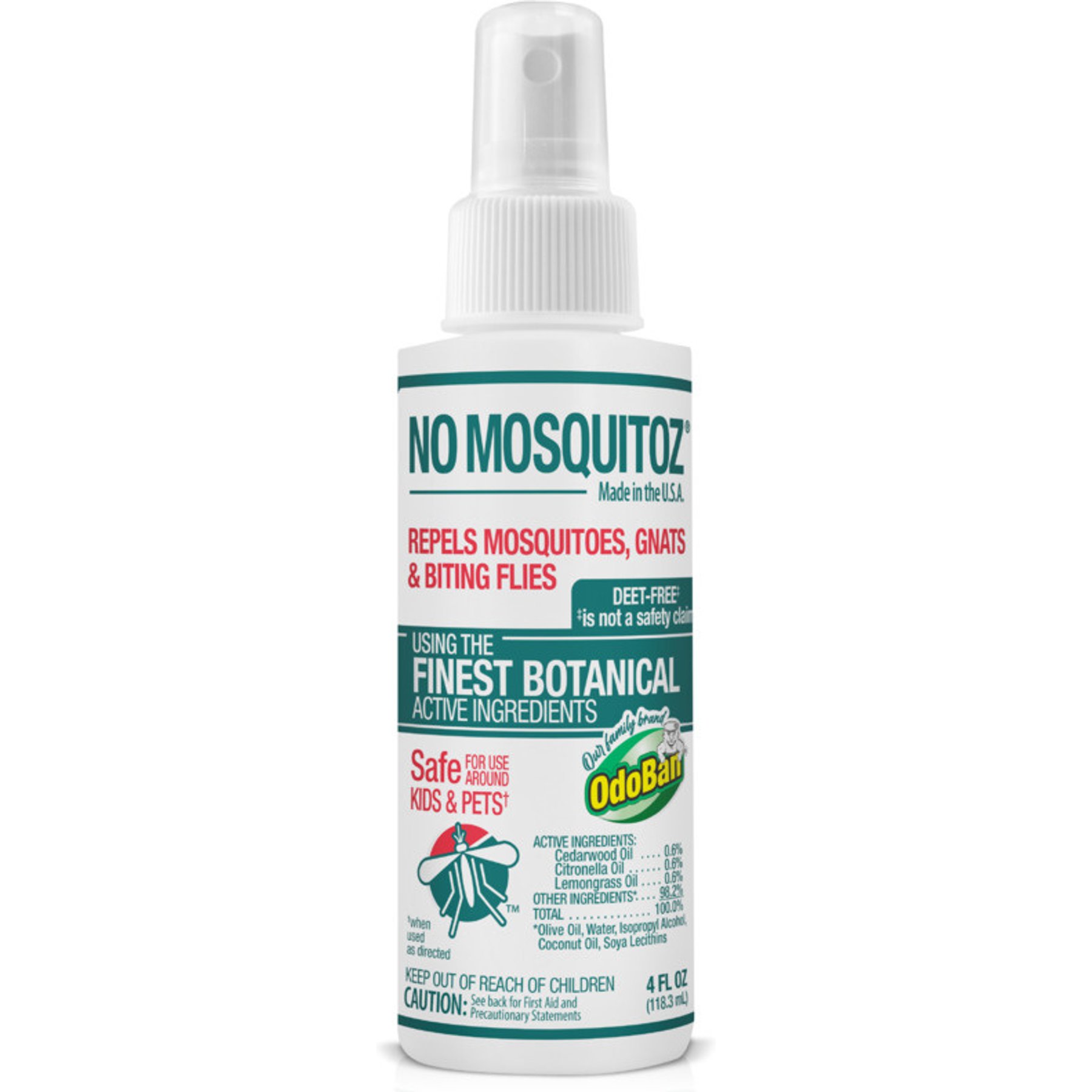 No Natz No Mosquitoz Bug Repellant Spray, 4-fl oz bottle