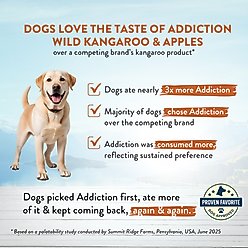 Addiction Grain-Free Wild Kangaroo & Apples Limited Ingredient Allergy-Friendly Dry Dog Food, 20-lb bag slide 2 of 9
