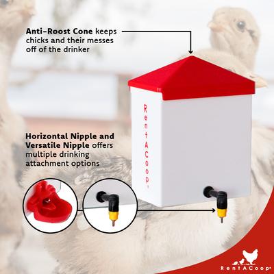 Show full view: RentACoop Versatile Chicken Waterer, 64-oz slide 3 of 6