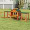 Show in main carousel: Coziwow Large Fashion Wooden Outdoor Rabbit Hutch, Orange slide 9 of 9