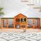 Show in main carousel: Coziwow Large Fashion Wooden Outdoor Rabbit Hutch, Orange slide 2 of 9
