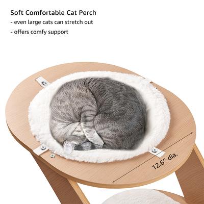 Show full view: beeNbkks Modern Furniture Style Cat Tree & Condo, White slide 4 of 8