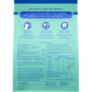 Native Pet GutWell Clean Breath Dental Health & Plaque Control Supplement for Dogs, 12.7-oz