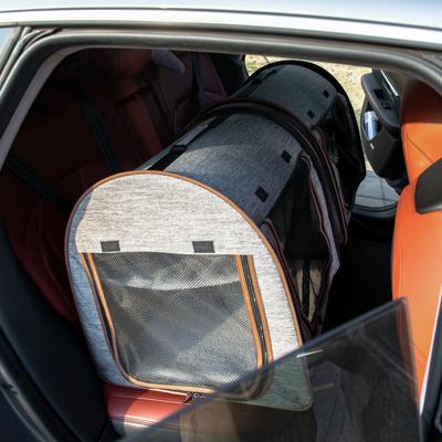 Show full view: jansno Portable Soft-Sided Cat Carrier with Divider, Grey, 39-in slide 8 of 8