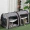Show in main carousel: jansno Portable Soft-Sided Cat Carrier with Divider, Grey, 39-in slide 2 of 8