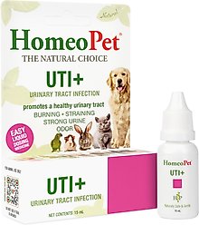 HomeoPet UTI+ Liquid Urinary Supplement for Dogs, 15-mL bottle