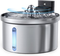 Casfuy SY-W19 Cordless Smart Motion Sensor Stainless Steel Dog & Cat Water Fountain, 119-oz