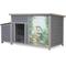 Show in main carousel: Coziwow Wooden Outdoor Dog House with Weatherproof Asphalt Roof, Large, Grey slide 9 of 10