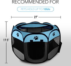 Kylinsure Portable Foldable Dog & Cat Playpen, Blue slide 2 of 9