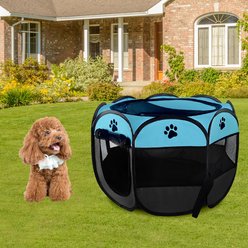 Kylinsure Portable Foldable Dog & Cat Playpen, Blue