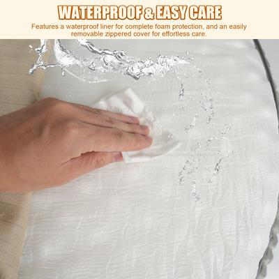 Show full view: Kylinsure Waterproof Comfort Orthopedic Dog & Cat Sofa Bed with Removable Cover & Ice Pad, Coffee, Jumbo slide 8 of 11