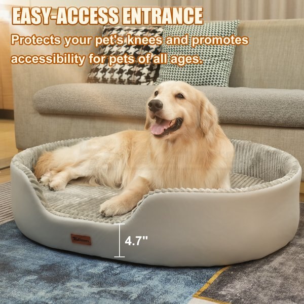 Kylinsure Waterproof Comfort Orthopedic Dog & Cat Sofa Bed with Removable Cover & Ice Pad