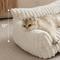 Show in main carousel: Kylinsure Corduroy Fleece Dog & Cat Sofa Bed with Removable Cover, Cream, Small slide 3 of 9