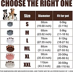 Kylinsure Round Plush Orthopedic Donut Dog & Cat Bed, Grey, Large slide 2 of 8