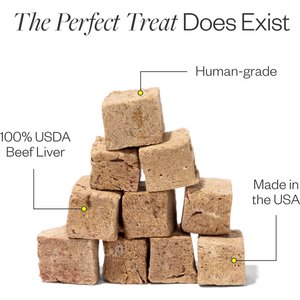 Maev Human-Grade Beef Liver Freeze-Dried Raw Dog Treats, 4.4-oz bag
