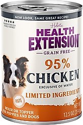 Health Extension Grain-Free Chicken Canned Dog Food, 12.5-oz, case of 12
