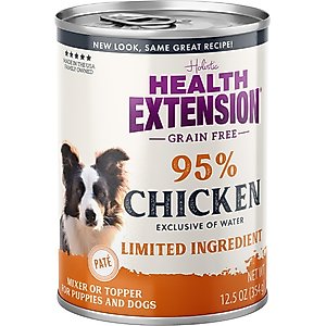 Health Extension Grain-Free Chicken Canned Dog Food, 12.5-oz, case of 12