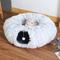 Show in main carousel: Kylinsure Plush Cat Tunnel Bed, Grey, Medium slide 1 of 9