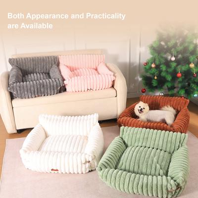 Show full view: Kylinsure Sofa Dog & Cat Bed with Removable Washable Cover, Grey, Small slide 8 of 11