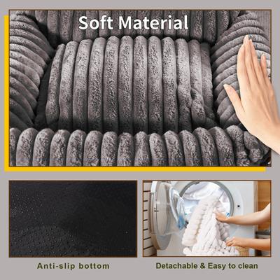 Show full view: Kylinsure Sofa Dog & Cat Bed with Removable Washable Cover, Grey, Small slide 5 of 11