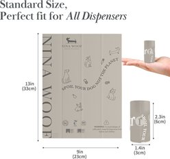 Nina Woof Dog Waste Bags, 60 count slide 2 of 8