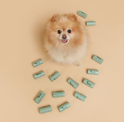 Show full view: Nina Woof Plant Based Dog Waste Bags, 90 count slide 5 of 7