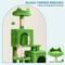 Show in main carousel: Wooflex 54-in Multi-Level Tower Cat Tree with 2 Condos, Green, One Size: 17.7 x 17.7 x 53.9-in slide 4 of 6