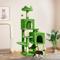 Show in main carousel: Wooflex 54-in Multi-Level Tower Cat Tree with 2 Condos, Green, One Size: 17.7 x 17.7 x 53.9-in slide 1 of 6