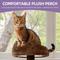 Show in main carousel: Wooflex 54-in Multi-Level Tower Cat Tree with 2 Condos, Brown, One Size: 17.7 x 17.7 x 53.9-in slide 4 of 7