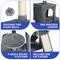 Show in main carousel: Wooflex 54-in Multi-Level Tower Cat Tree with 2 Condos, Dark Gray, One Size: 17.7 x 17.7 x 53.9-in slide 6 of 7