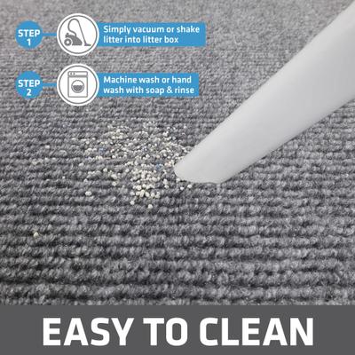 Show full view: Drymate Jumbo Ridged Cat Litter Trapping Mat, Grey, 36-in x 47-in slide 5 of 9