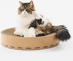 Pidan Round Cat Scratch Lounger, Brown